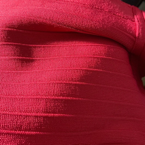 Fuschia Pink Bodicon Long Sleeve Midi - Picture 2 of 5